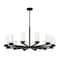 Z-Lite Danica 12 Light Chandelier, 39in. W x 17.5in. H, Matte Black 3044-12MB - alternate 6